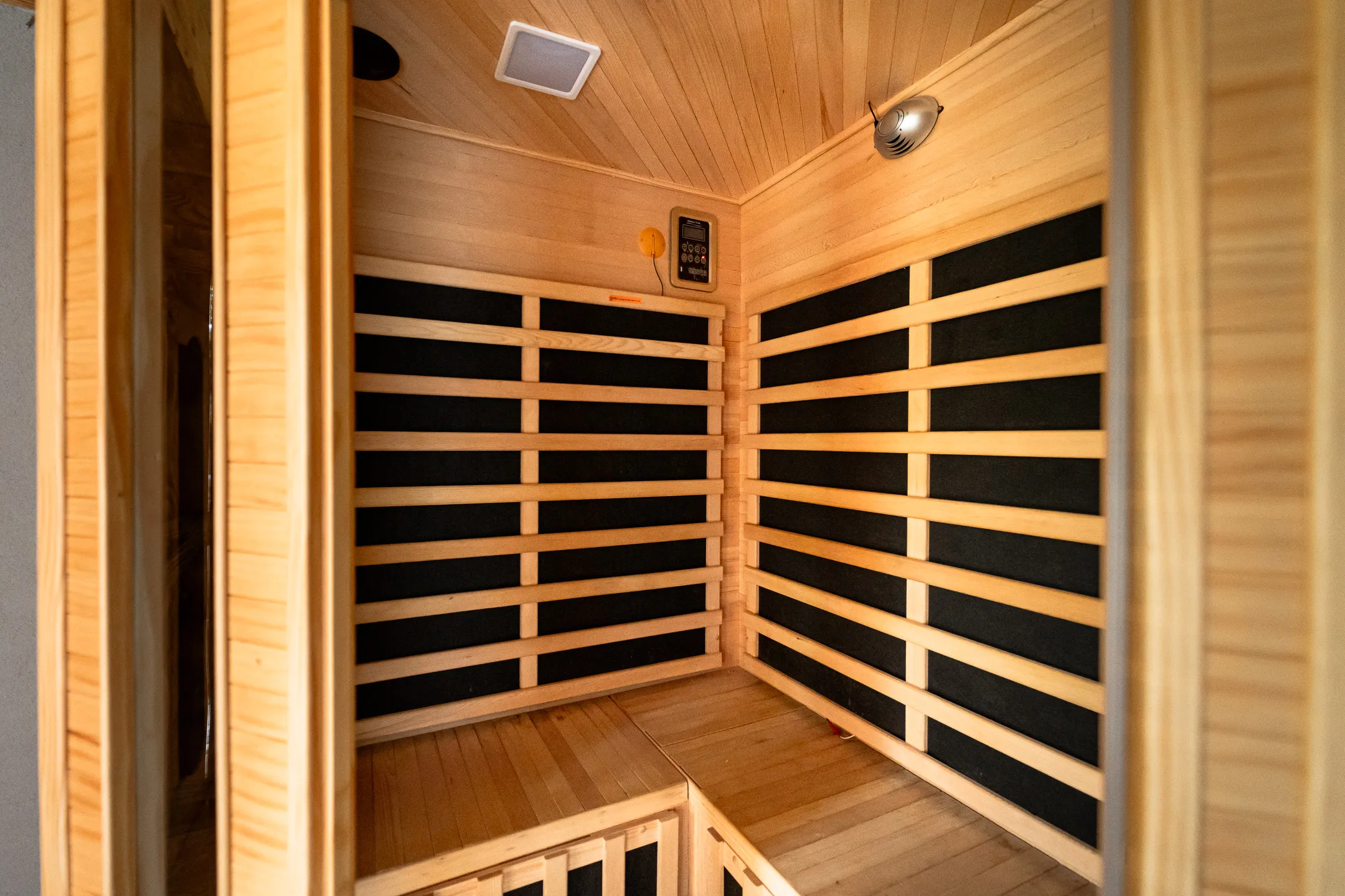 Sauna s dreveným obložením